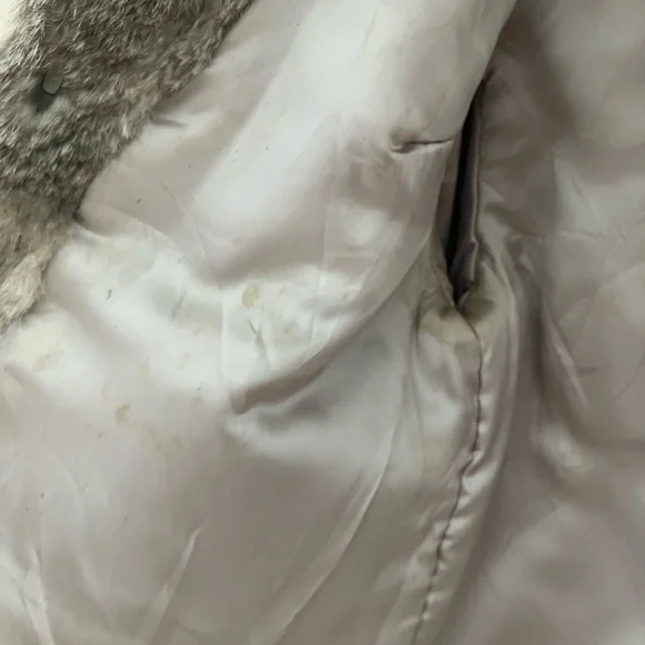 100% rabbit fur cropped jacket - Picture 5 of 5